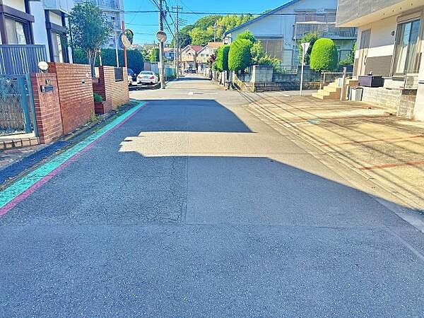 見通しの良い前面道路