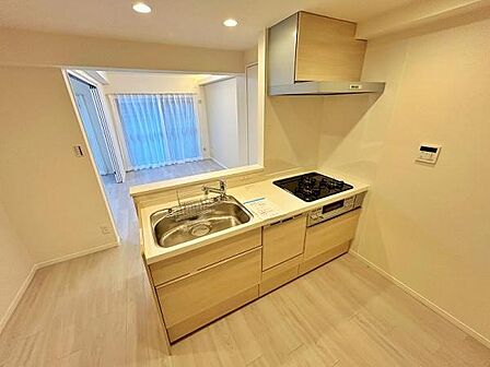 新規交換の対面式システムキッチン