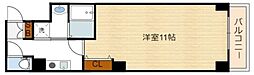 ル・クール天下茶屋北 1Kの間取図画像