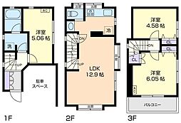 上原3丁目戸建 3LDKの間取り