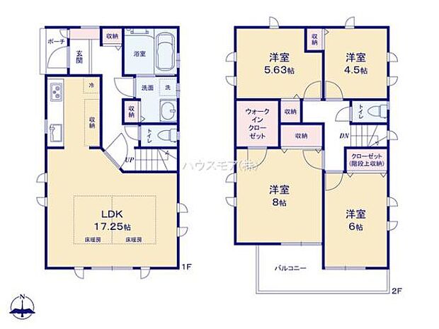 4LDKの魅力的な間取り！LDKはゆったりとした空間で、ご家族との団らん時間が、より一層充実したものになりますね！家族との仲が深まり、自然と笑顔が増えそうです！