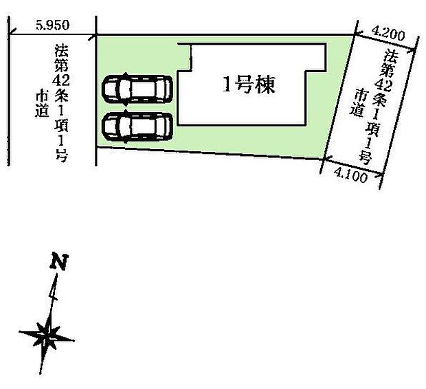 カースペースは2台付き！セカンドカー持ちの方や急な来客時にも安心ですね。物件探しのご条件・ご要望などありましたら、何なりと弊社スタッフまでお申し付けください！