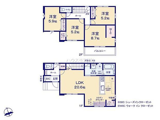 4LDKの魅力的な間取り！LDKはゆったりとした空間で、ご家族との団らん時間が、より一層充実したものになりますね！家族との仲が深まり、自然と笑顔が増えそうです！
