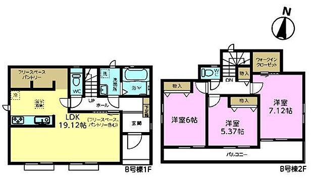 3LDKの魅力的な間取り!LDKはゆったりとした空間で、ご家族との団らん時間が、より一層充実したものになりますね!家族との仲が深まり、自然と笑顔が増えそうです!