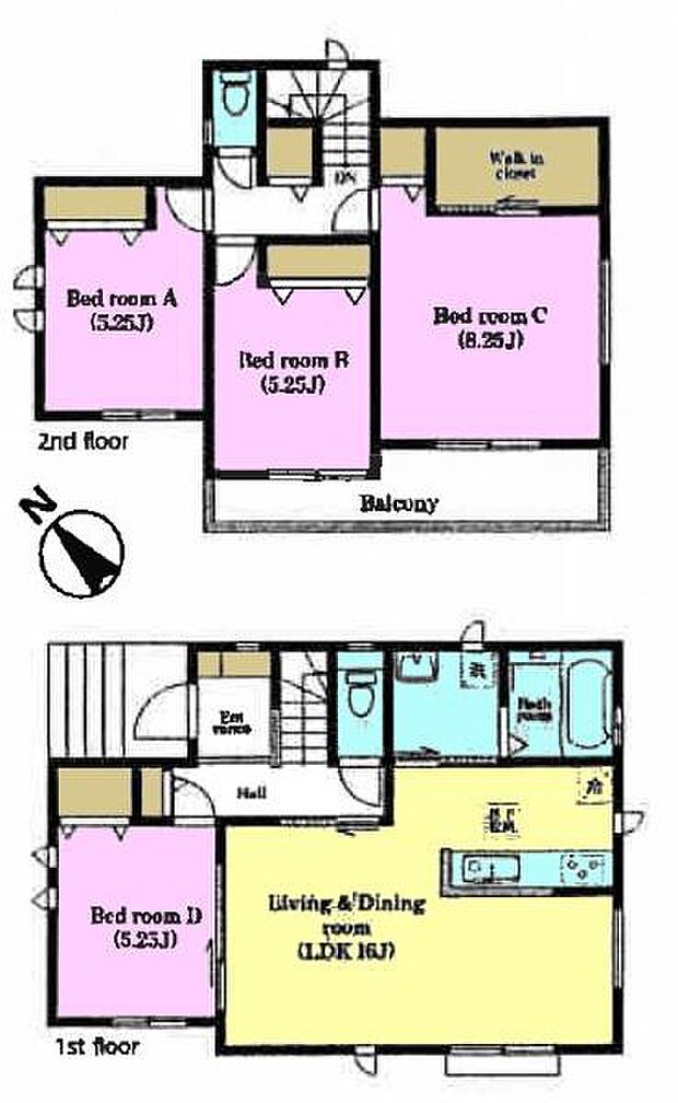 4LDKの魅力的な間取り!LDKはゆったりとした空間で、ご家族との団らん時間が、より一層充実したものになりますね家族との仲が深まり、自然と笑顔が増えそうです!