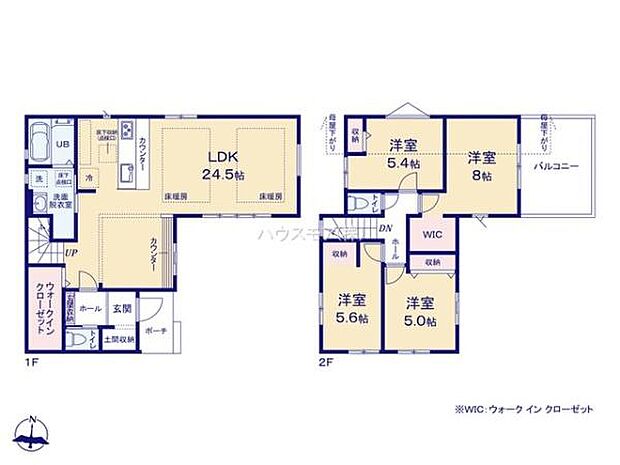 4LDKの魅力的な間取り！LDKはゆったりとした空間で、ご家族との団らん時間が、より一層充実したものになりますね家族との仲が深まり、自然と笑顔が増えそうです！