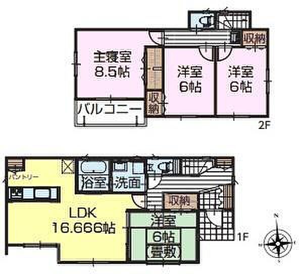 4LDKの魅力的な間取り！LDKはゆったりとした空間で、ご家族との団らん時間が、より一層充実したものになりますね！家族との仲が深まり、自然と笑顔が増えそうです！