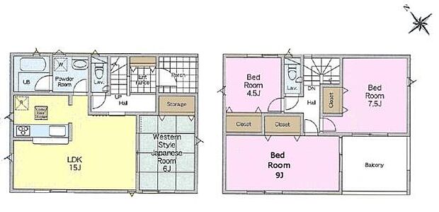 4LDKの魅力的な間取り!LDKはゆったりとした空間で、ご家族との団らん時間が、より一層充実したものになりますね!家族との仲が深まり、自然と笑顔が増えそうです!