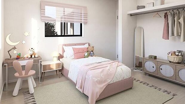 明るく風通しの良い居室です。「シンプル」にデザインされた室内。自由度が高いので家具やレイアウトでお好みの空間を創り上げられます。是非一度、現地にてご確認ください。【同仕様写真】/【現地販売会開催中】