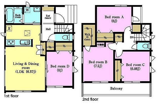 4LDKの魅力的な間取り！LDKはゆったりとした空間で、ご家族との団らん時間が、より一層充実したものになりますね家族との仲が深まり、自然と笑顔が増えそうです！