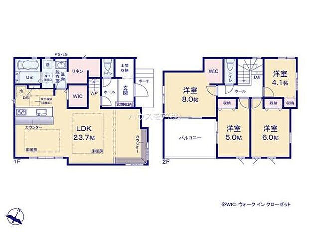 4LDKの魅力的な間取り!LDKはゆったりとした空間で、ご家族との団らん時間が、より一層充実したものになりますね家族との仲が深まり、自然と笑顔が増えそうです!