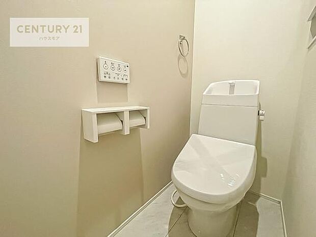 清潔感のある色味のお手洗いです!さわやかでスッキリする空間です!