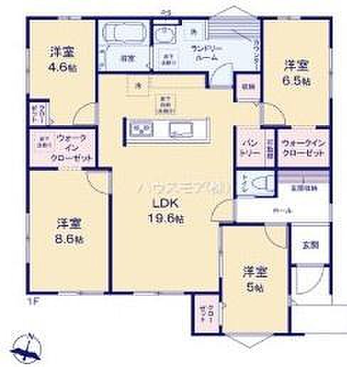 4LDKの魅力的な間取り!LDKはゆったりとした空間で、ご家族との団らん時間が、より一層充実したものになりますね家族との仲が深まり、自然と笑顔が増えそうです!