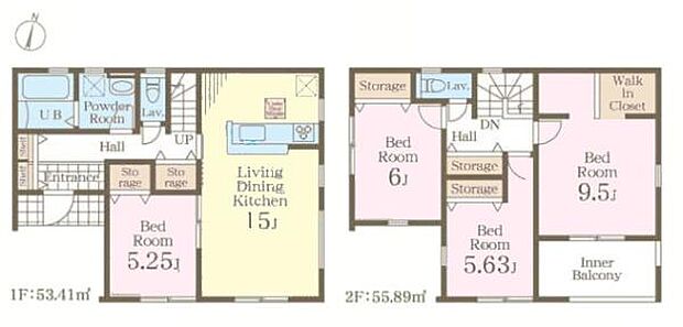 4LDKの魅力的な間取り!LDKはゆったりとした空間で、ご家族との団らん時間が、より一層充実したものになりますね。家族との仲が深まり、自然と笑顔が増えます!
