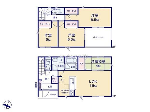 4LDKの魅力的な間取り!LDKはゆったりとした空間で、ご家族との団らん時間が、より一層充実したものになりますね家族との仲が深まり、自然と笑顔が増えそうです!