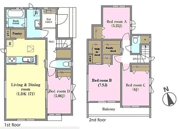 4LDKの魅力的な間取り！LDKはゆったりとした空間で、ご家族との団らん時間が、より一層充実したものになりますね家族との仲が深まり、自然と笑顔が増えそうです！