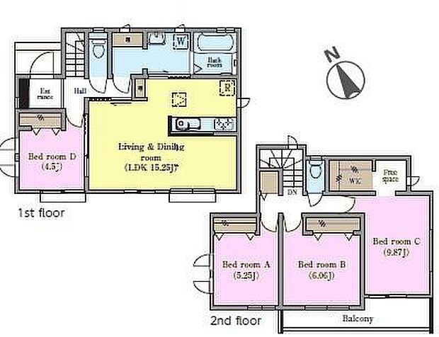 4LDKの魅力的な間取り！LDKはゆったりとした空間で、ご家族との団らん時間が、より一層充実したものになりますね家族との仲が深まり、自然と笑顔が増えそうです！