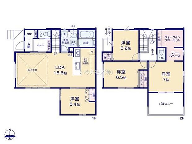 4LDKの魅力的な間取り!LDKはゆったりとした空間で、ご家族との団らん時間が、より一層充実したものになりますね家族との仲が深まり、自然と笑顔が増えそうです!