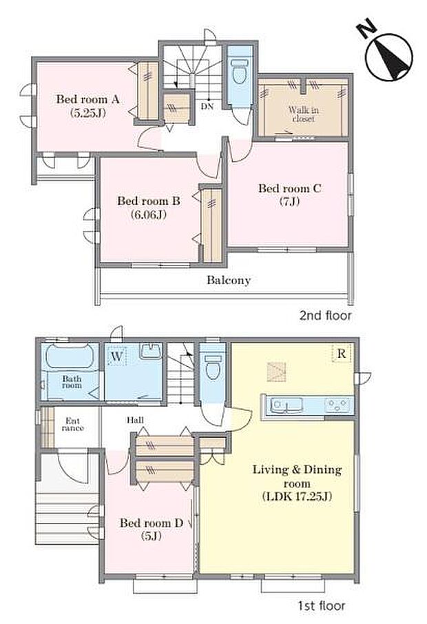 4LDKの魅力的な間取り!LDKはゆったりとした空間で、ご家族との団らん時間が、より一層充実したものになりますね。家族との仲が深まり、自然と笑顔が増えます!