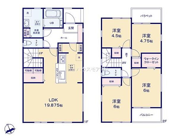 4LDKの魅力的な間取り!LDKはゆったりとした空間で、ご家族との団らん時間が、より一層充実したものになりますね家族との仲が深まり、自然と笑顔が増えそうです!