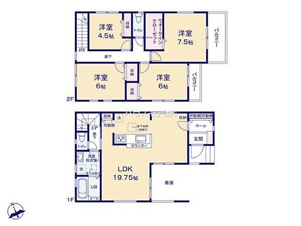 4LDKの魅力的な間取り!LDKはゆったりとした空間で、ご家族との団らん時間が、より一層充実したものになりますね家族との仲が深まり、自然と笑顔が増えそうです!