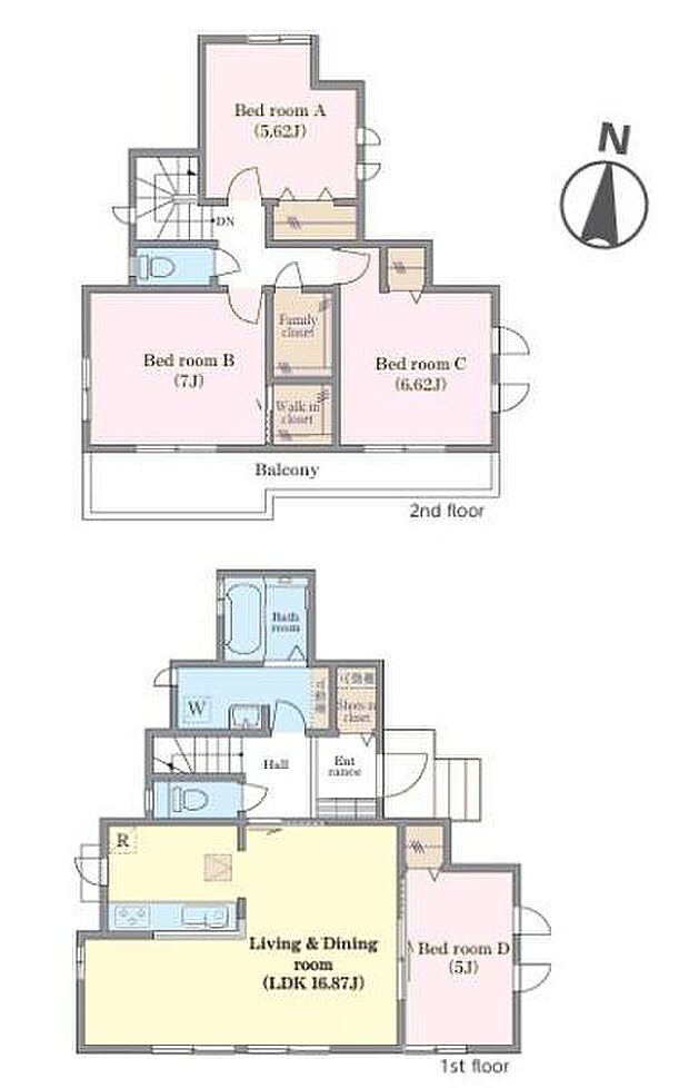 4LDKの魅力的な間取り!LDKはゆったりとした空間で、ご家族との団らん時間が、より一層充実したものになりますね家族との仲が深まり、自然と笑顔が増えそうです!