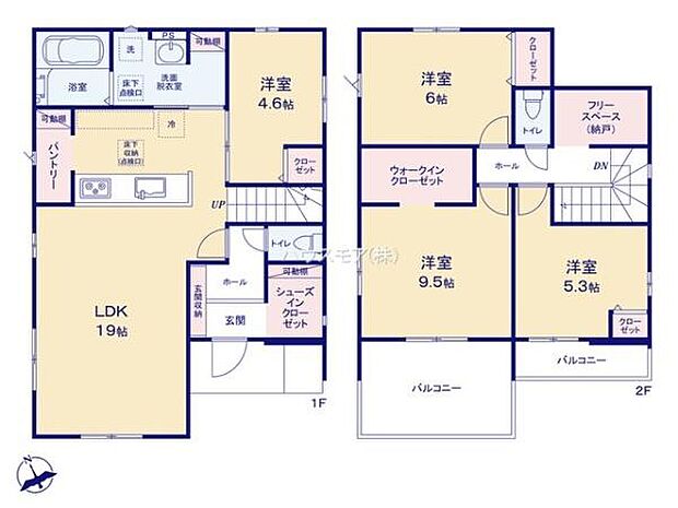 4LDKの魅力的な間取り!LDKはゆったりとした空間で、ご家族との団らん時間が、より一層充実したものになりますね家族との仲が深まり、自然と笑顔が増えそうです!