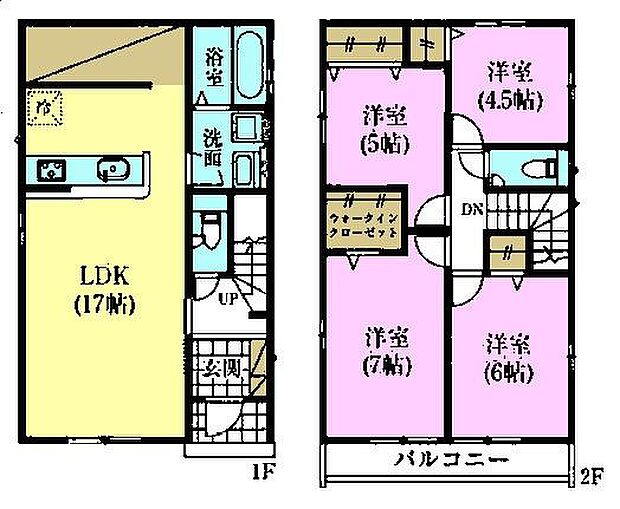 4LDKの魅力的な間取り！LDKはゆったりとした空間で、ご家族との団らん時間が、より一層充実したものになりますね家族との仲が深まり、自然と笑顔が増えそうです！