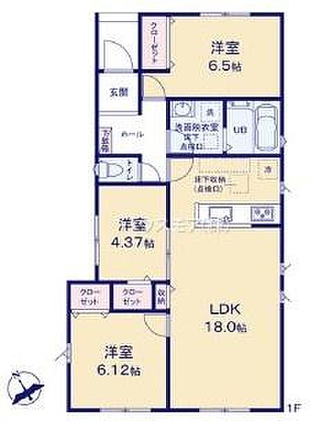 3LDKの魅力的な間取り！LDKはゆったりとした空間で、ご家族との団らん時間が、より一層充実したものになりますね家族との仲が深まり、自然と笑顔が増えそうです！