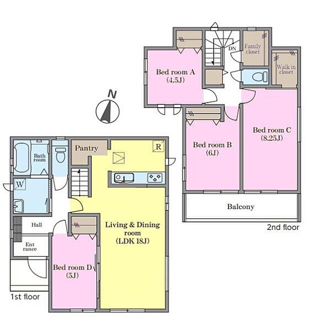 4LDKの魅力的な間取り!LDKはゆったりとした空間で、ご家族との団らん時間が、より一層充実したものになりますね家族との仲が深まり、自然と笑顔が増えそうです!
