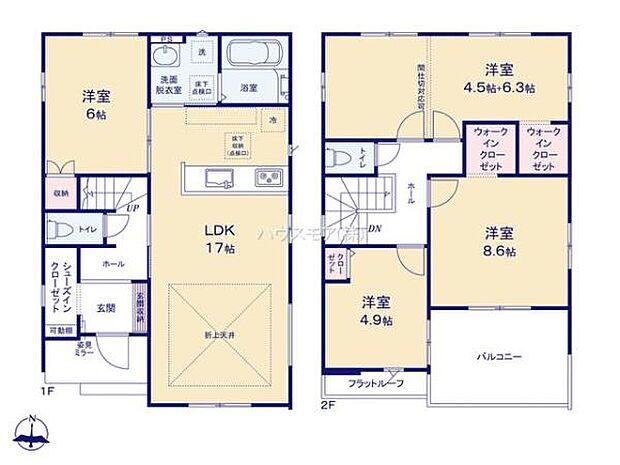 4(5)LDKの魅力的な間取り！LDKはゆったりとした空間で、ご家族との団らん時間が、より一層充実したものになりますね家族との仲が深まり、自然と笑顔が増えそうです！