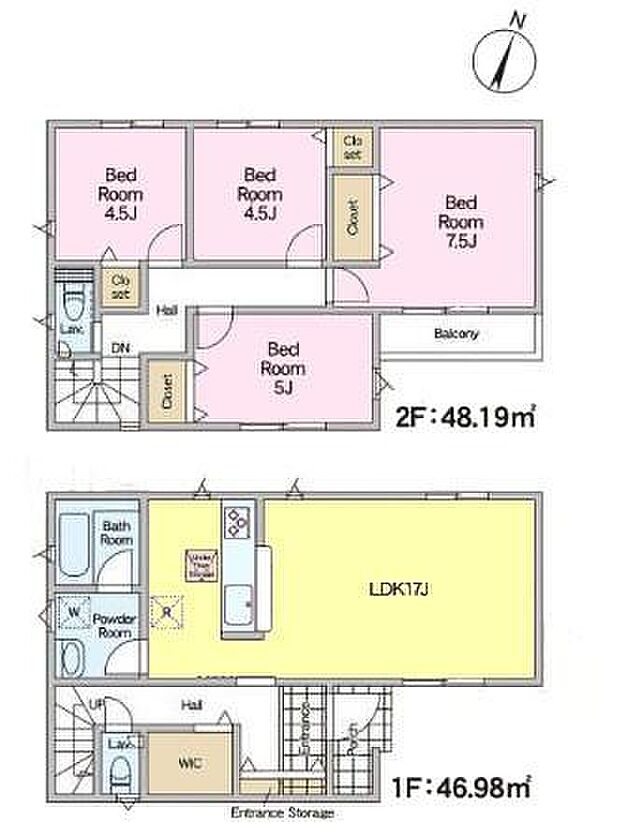 4LDKの魅力的な間取り!LDKはゆったりとした空間で、ご家族との団らん時間が、より一層充実したものになりますね家族との仲が深まり、自然と笑顔が増えそうです!