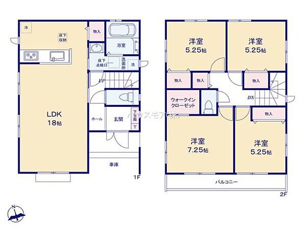 4LDKの魅力的な間取り!LDKはゆったりとした空間で、ご家族との団らん時間が、より一層充実したものになりますね!家族との仲が深まり、自然と笑顔が増えそうです!