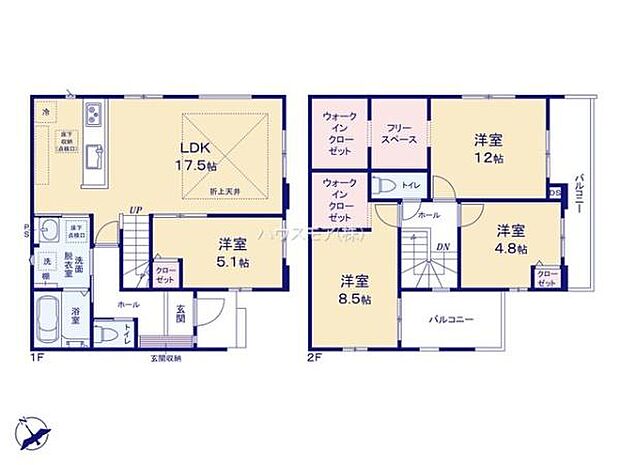 4LDKの魅力的な間取り！LDKはゆったりとした空間で、ご家族との団らん時間が、より一層充実したものになりますね家族との仲が深まり、自然と笑顔が増えそうです！