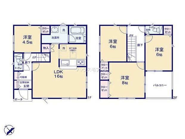 4LDKの魅力的な間取り!LDKはゆったりとした空間で、ご家族との団らん時間が、より一層充実したものになりますね家族との仲が深まり、自然と笑顔が増えそうです!
