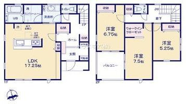 3LDKの魅力的な間取り！LDKはゆったりとした空間で、ご家族との団らん時間が、より一層充実したものになりますね！家族との仲が深まり、自然と笑顔が増えそうです！
