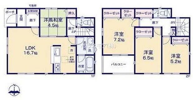 4LDKの魅力的な間取り！LDKはゆったりとした空間で、ご家族との団らん時間が、より一層充実したものになりますね家族との仲が深まり、自然と笑顔が増えそうです！