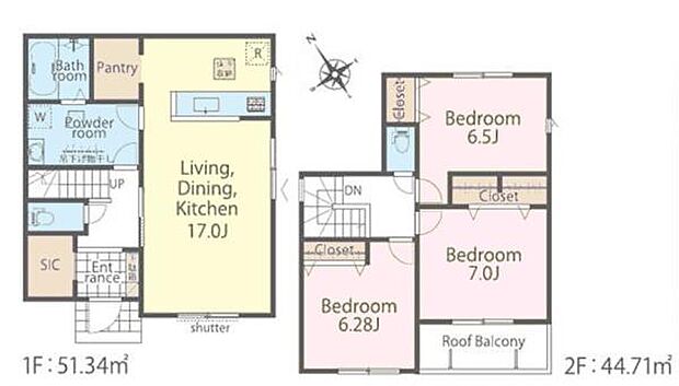 3LDKの魅力的な間取り！LDKはゆったりとした空間で、ご家族との団らん時間が、より一層充実したものになりますね家族との仲が深まり、自然と笑顔が増えそうです！
