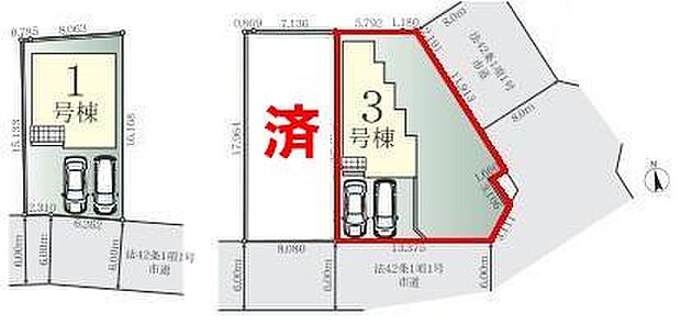 カースペースは2台付き!セカンドカー持ちの方や急な来客時にも安心ですね。