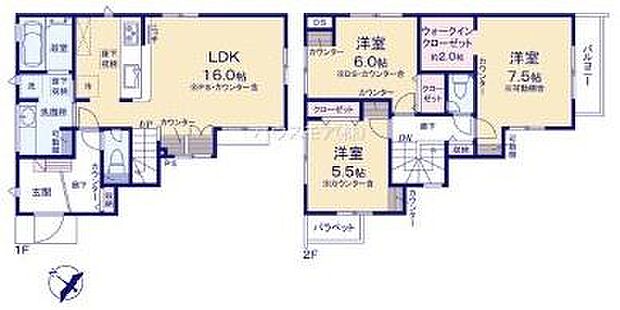 3LDKの魅力的な間取り!LDKはゆったりとした空間で、ご家族との団らん時間が、より一層充実したものになりますね家族との仲が深まり、自然と笑顔が増えそうです!