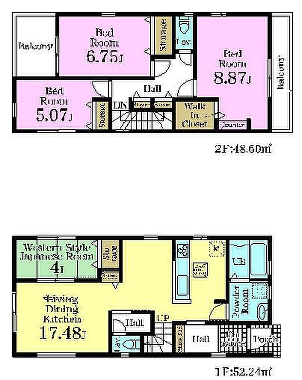 4LDKの魅力的な間取り!LDKはゆったりとした空間で、ご家族との団らん時間が、より一層充実したものになりますね。家族との仲が深まり、自然と笑顔が増えます!