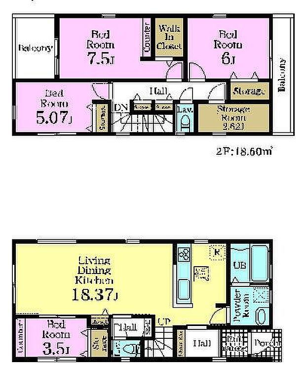4SLDKの魅力的な間取り!LDKはゆったりとした空間で、ご家族との団らん時間が、より一層充実したものになりますね!家族との仲が深まり、自然と笑顔が増えそうです!