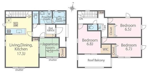 4LDKの魅力的な間取り!LDKはゆったりとした空間で、ご家族との団らん時間が、より一層充実したものになりますね。家族との仲が深まり、自然と笑顔が増えます!