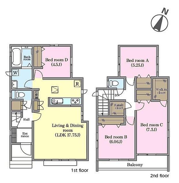 4LDKの魅力的な間取り!LDKはゆったりとした空間で、ご家族との団らん時間が、より一層充実したものになりますね家族との仲が深まり、自然と笑顔が増えそうです!
