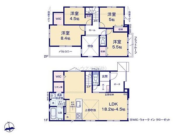 4LDKの魅力的な間取り!LDKはゆったりとした空間で、ご家族との団らん時間が、より一層充実したものになりますね!家族との仲が深まり、自然と笑顔が増えそうです!