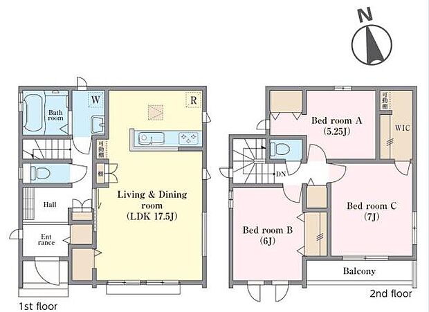 3LDKの魅力的な間取り!LDKはゆったりとした空間で、ご家族との団らん時間が、より一層充実したものになりますね!家族との仲が深まり、自然と笑顔が増えそうです!