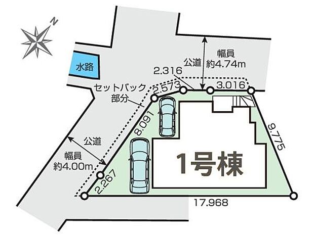 カースペースは2台付き!セカンドカー持ちの方や急な来客時にも安心ですね。