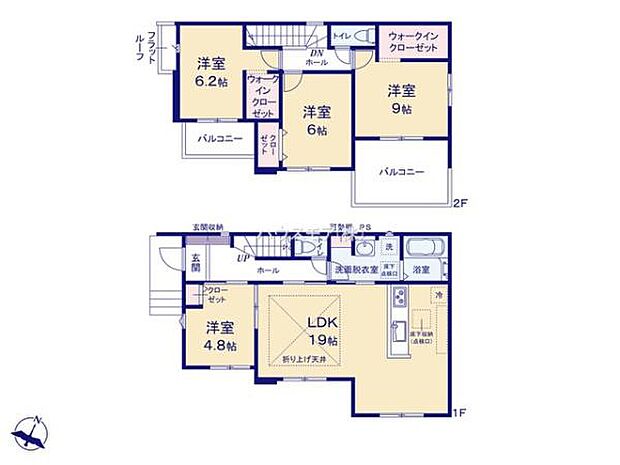 4LDKの魅力的な間取り！LDKはゆったりとした空間で、ご家族との団らん時間が、より一層充実したものになりますね！家族との仲が深まり、自然と笑顔が増えそうです！