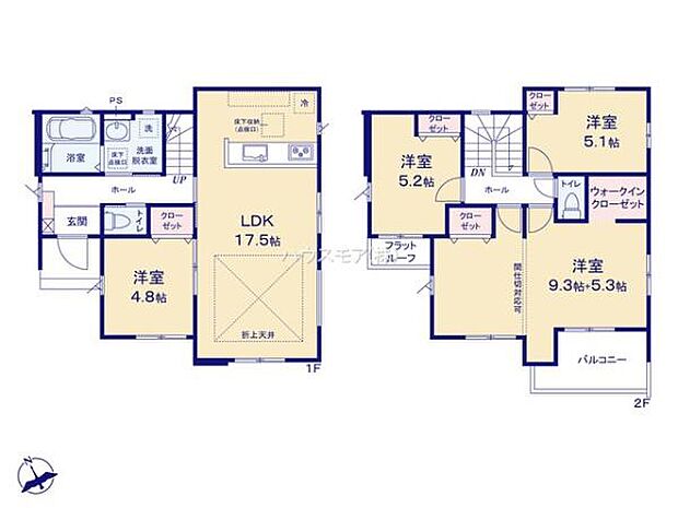4LDKの魅力的な間取り！LDKはゆったりとした空間で、ご家族との団らん時間が、より一層充実したものになりますね家族との仲が深まり、自然と笑顔が増えそうです！
