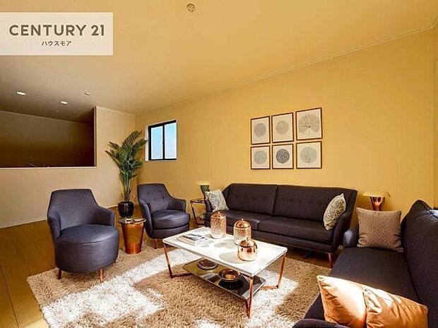 家具はCGパースです。開放感のある広々LDK！ソファーやダイニングテーブルを置いても窮屈にならないので快適に過ごせます！コミュニケーションが取りやすいリビングです！